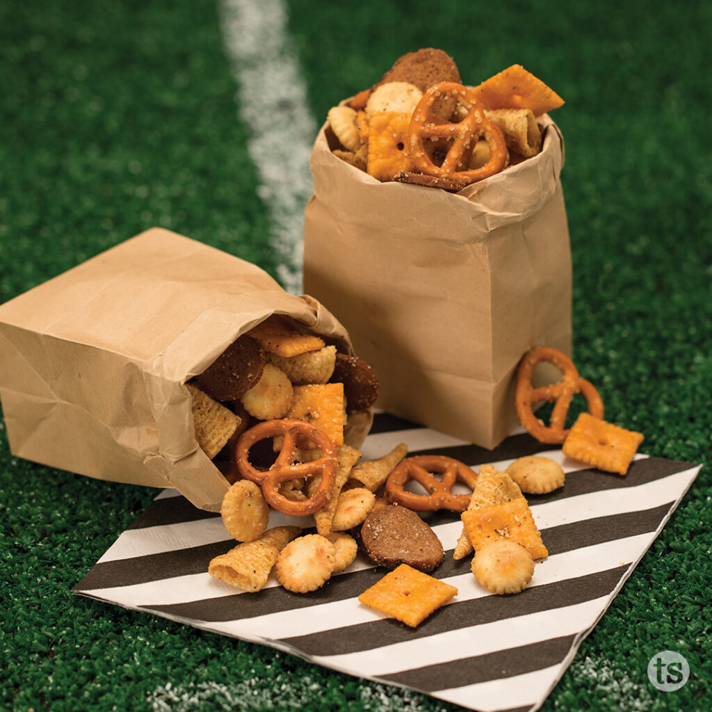 Try this Rustic Herb & Parmesan Snack Mix