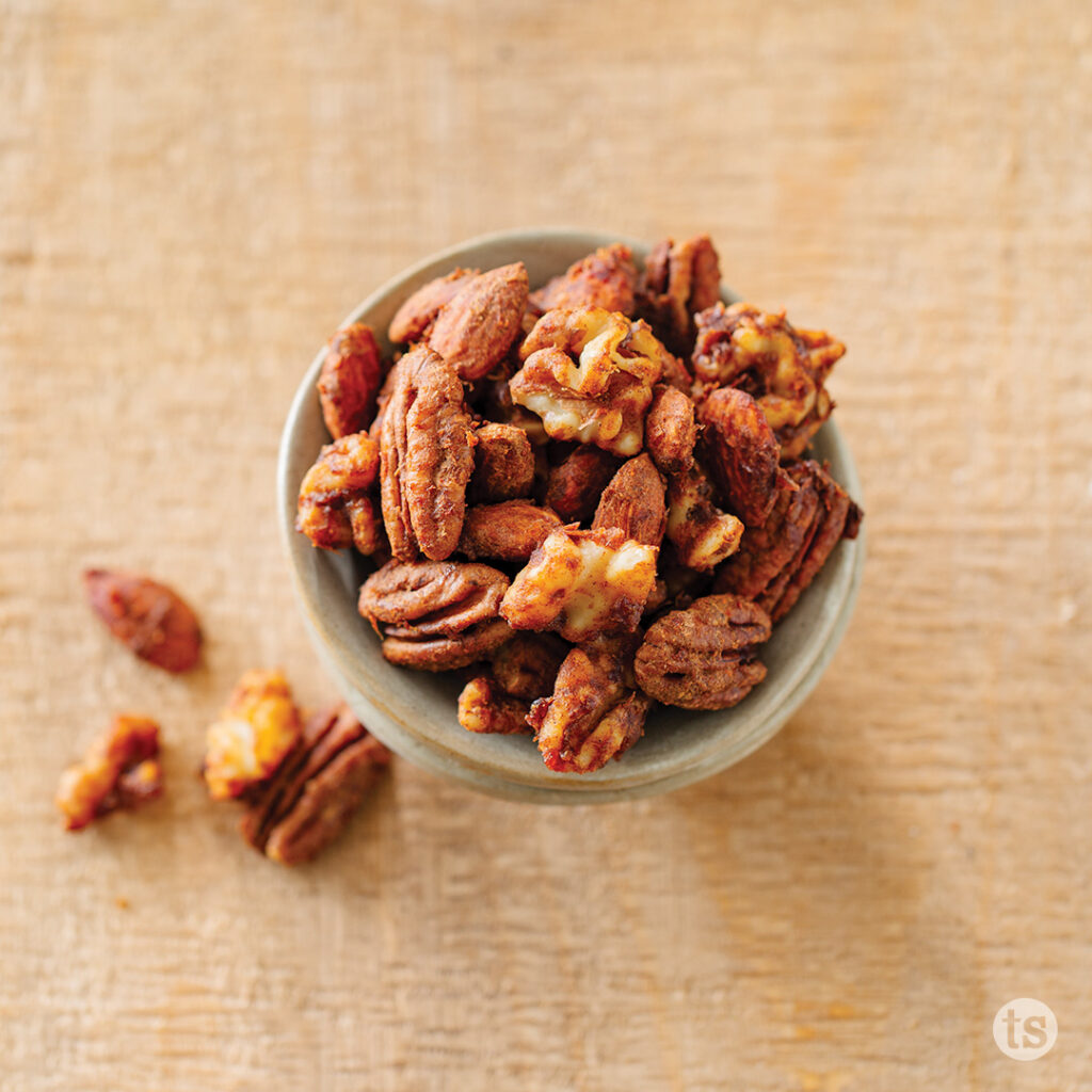 Try these Sweet & Spicy Cinnamon Nuts