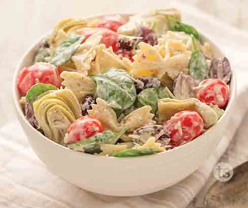 Artichoke & Spinach Pasta Salad Recipe