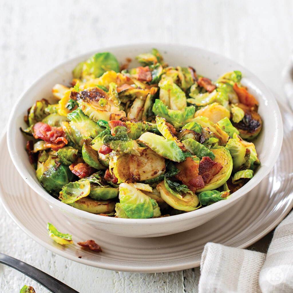 Try these Bacon Sautéed Brussels Sprouts