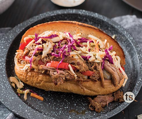 Bayou Pork Asian Slaw Sandwiches recipe | Tastefully Simple