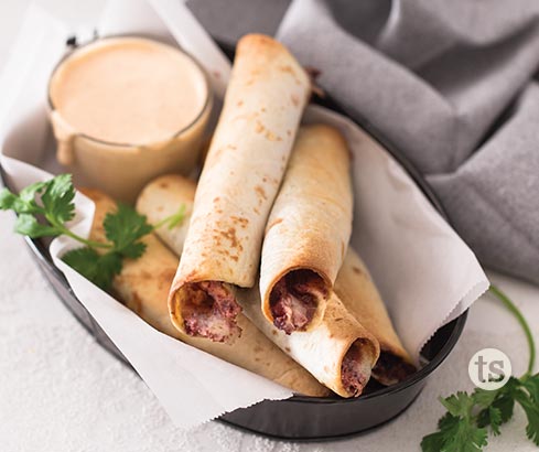 Black Bean Cheese Quaguitos recipe | Tastefully Simple