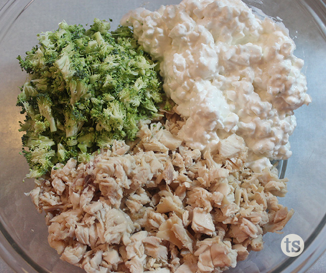 Chicken & Broccoli-Stuffed Shells Prep