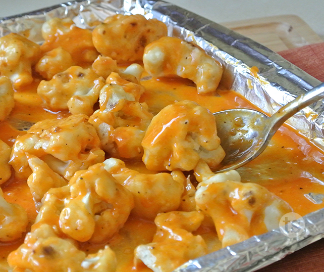 Breaded Buffalo Cauliflower Prep