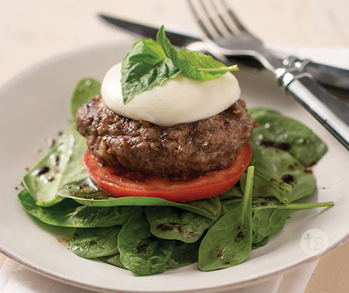 Citrus Herb Caprese Burgers Recipe