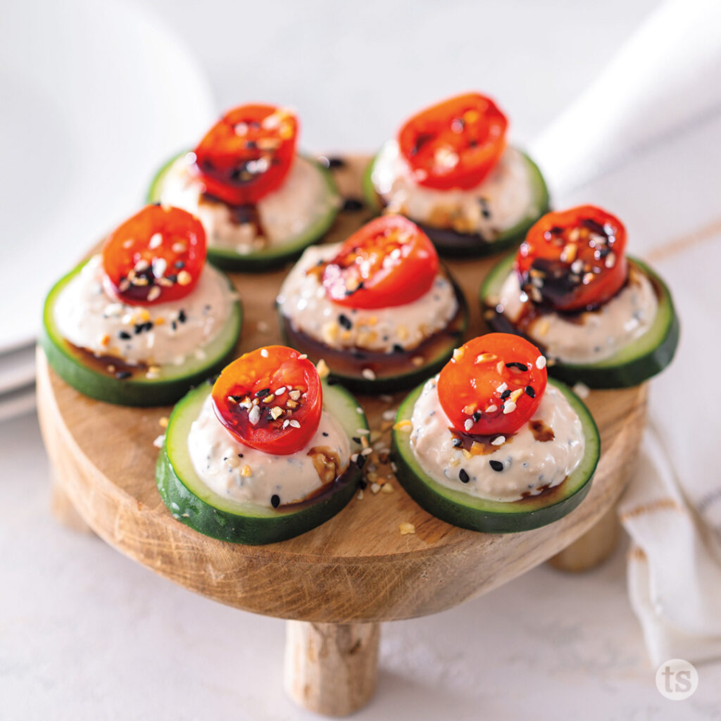 Try these Everything Bagel Cucumber Bites