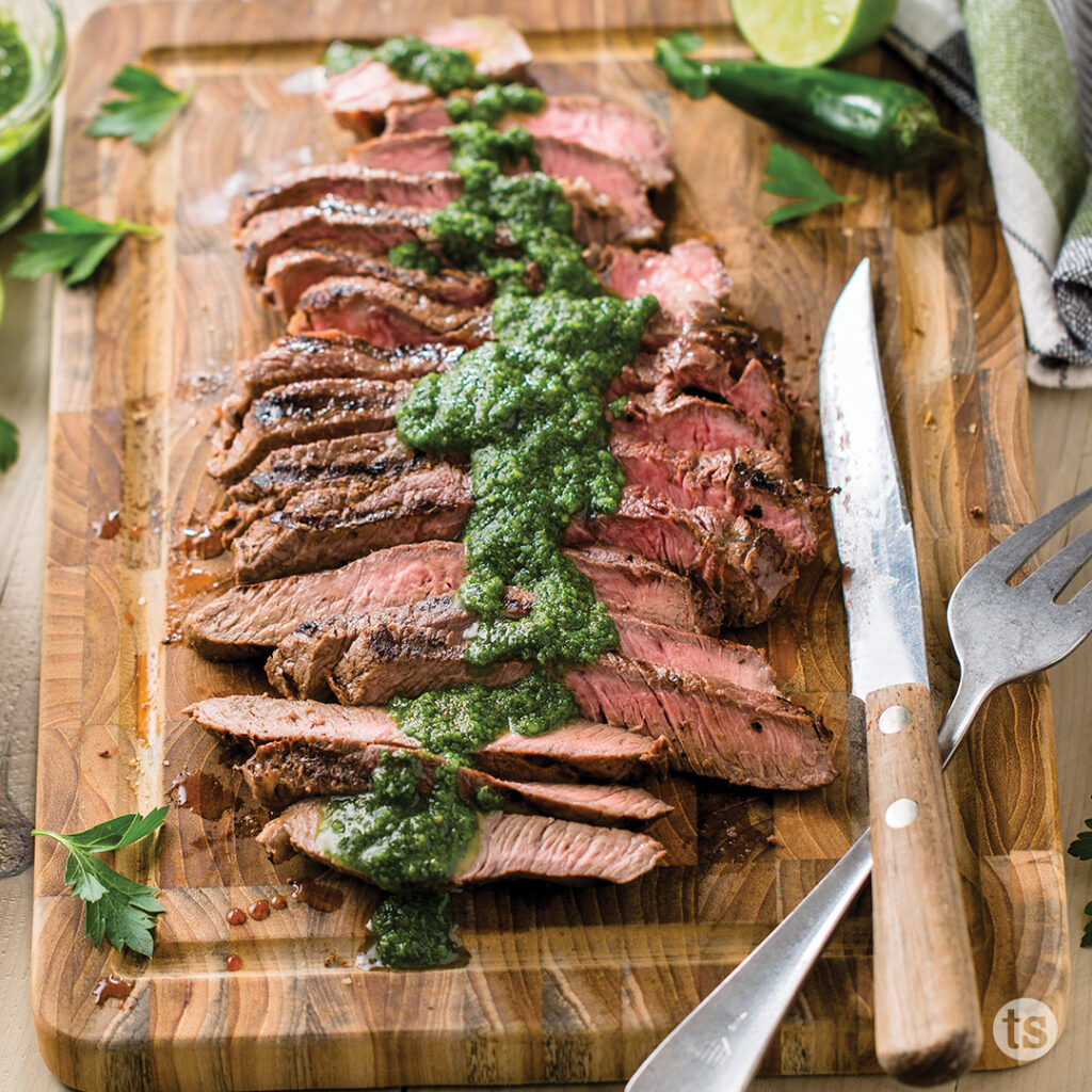 Try this Grilled Steak with Chimichurri Sauce