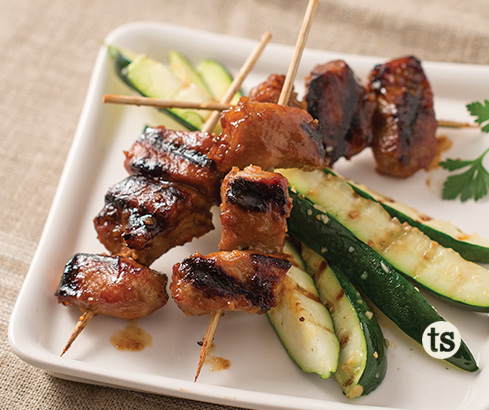 Honey Pork on a Stick Recipe