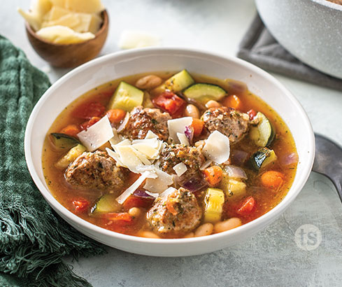 Mediterranean Meatball Soup Recipe | Tastefully Simple