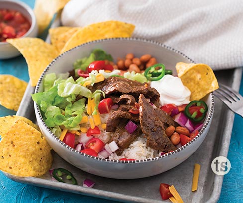 Moms Steak Burrito Bowls recipe | Tastefully Simple