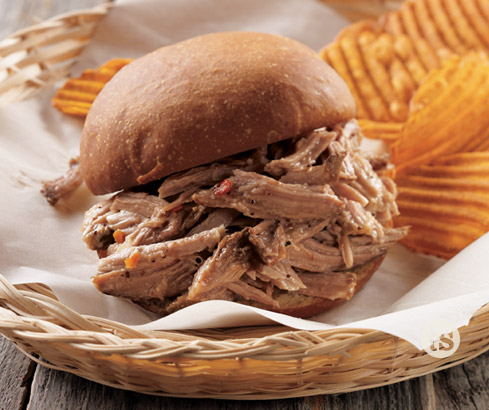 Root Beer Pulled Pork Sandwiches