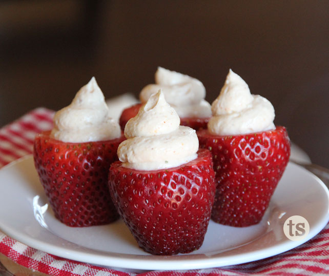 Savory Strawberry Poppers prep