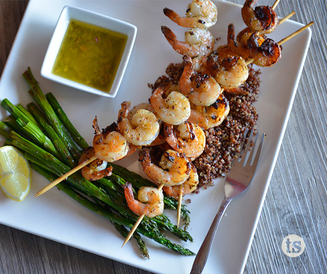 Tarragon Grilled Shrimp