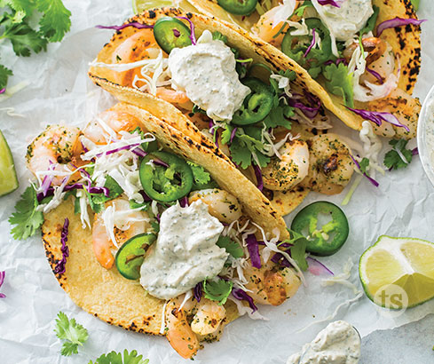 Si SI Cilantro Shrimp Tacos recipe | Tastefully Simple