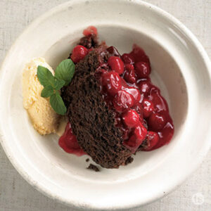 Try this Slow Cooked Chocolate Cherry Cake