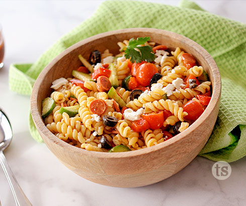 Summer Veggie Pasta Salad recipe | Tastefully Simple