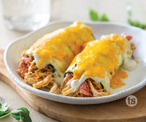 Zucchini Chicken Enchiladas Recipe | Tastefully Simple