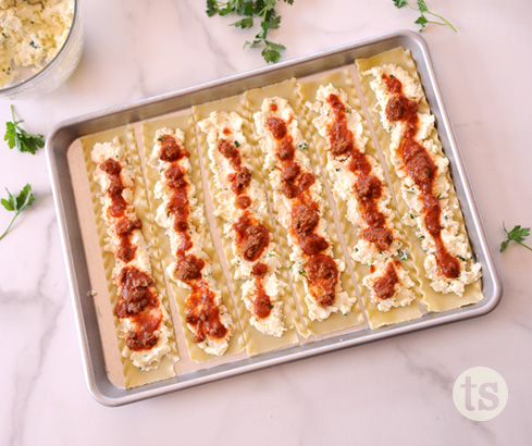 Cooking with Kids: How to Make Lasagna Roll-Ups blog post | Tastefully Simple