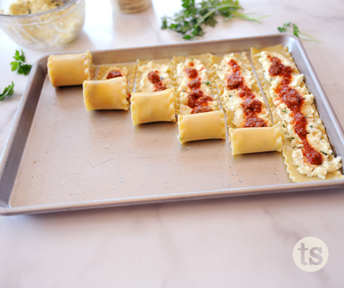 Cooking with Kids: How to Make Lasagna Roll-Ups blog post | Tastefully Simple