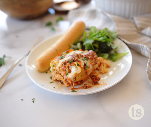 Cooking with Kids: How to Make Lasagna Roll-Ups blog post | Tastefully Simple