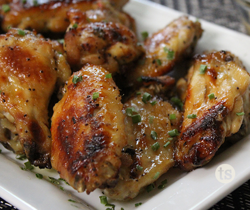 Vidalia Onion Baked Chicken Wings