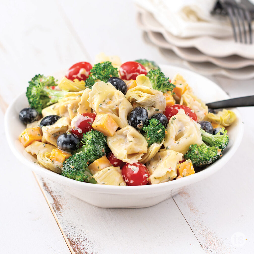 Try this Garden Veggie Tortellini Salad