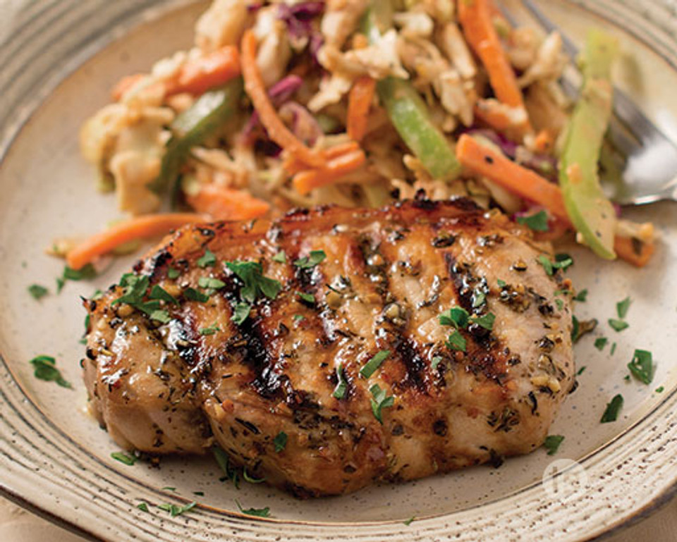 Try this Grilled Balsamic & Herb Pork Chops