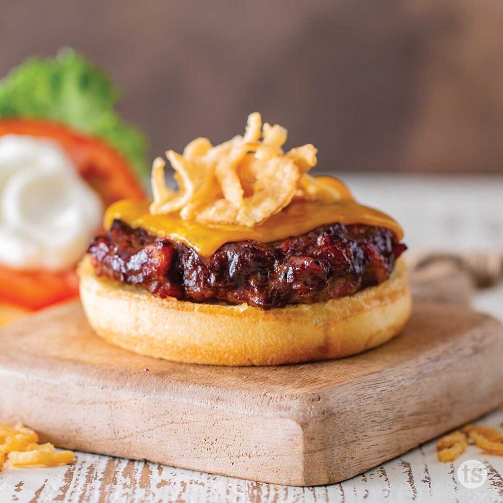 Try these Air Fryer Bacon BBQ Burgers