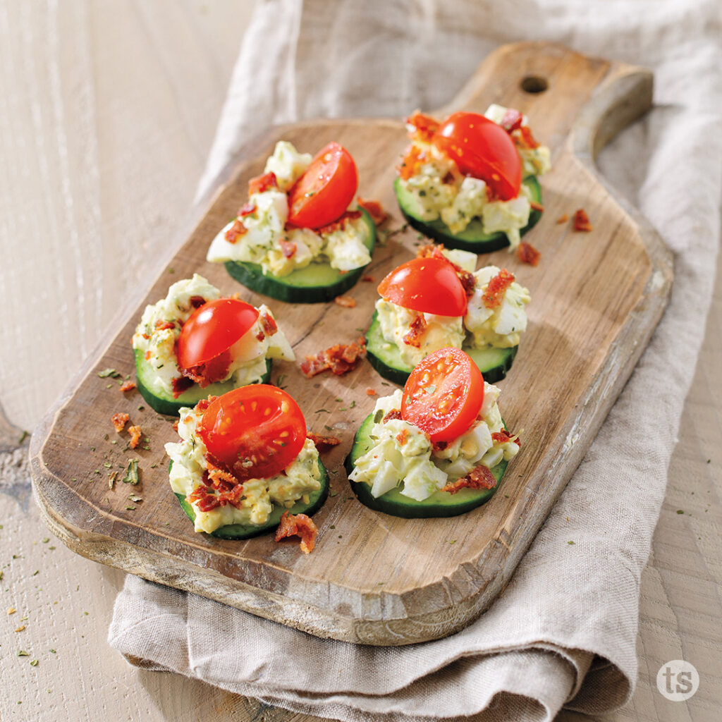 Try these Avocado Egg Salad Canapés