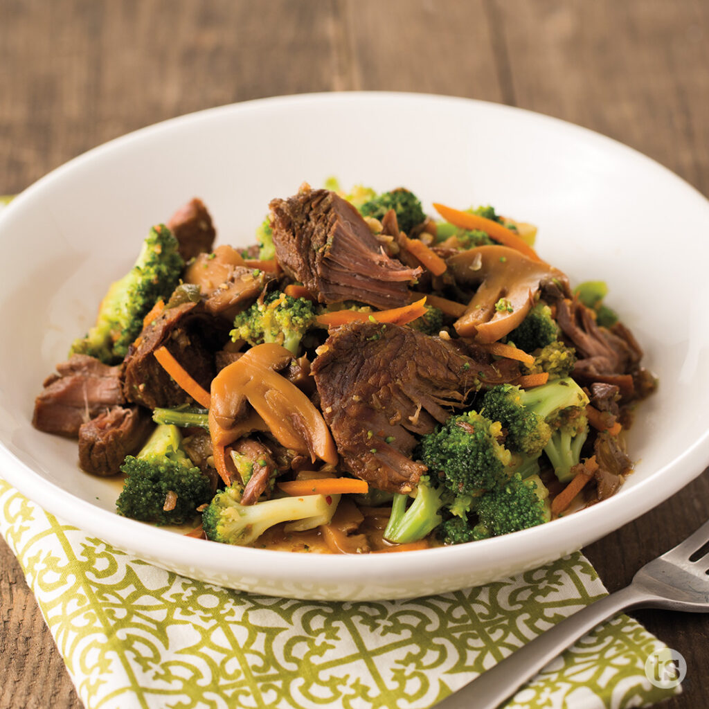 Try this Bayou Bourbon Beef & Broccoli