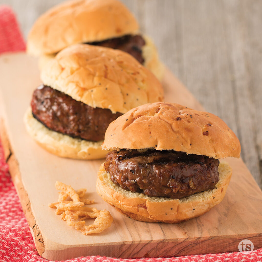 Try these Bayou Bourbon Burgers