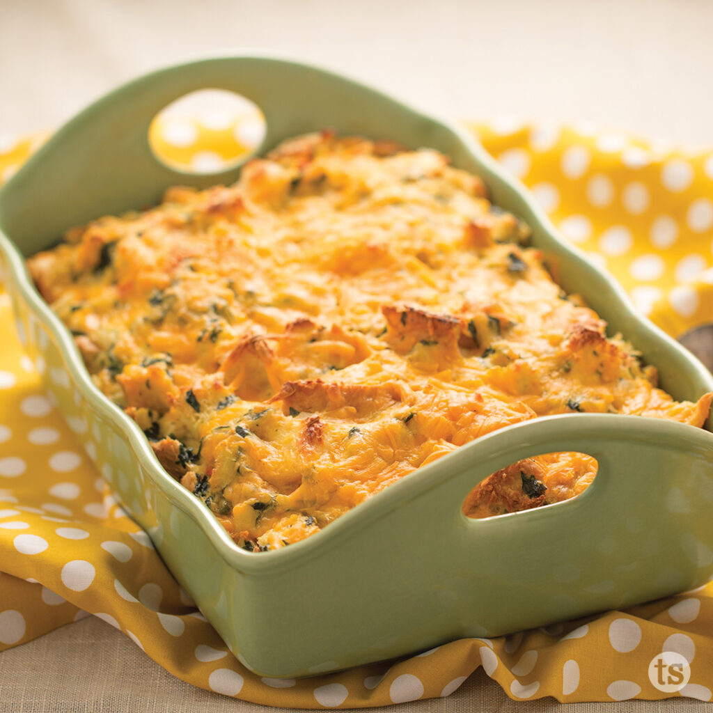 Try this Cheddar & Spinach Egg Strata