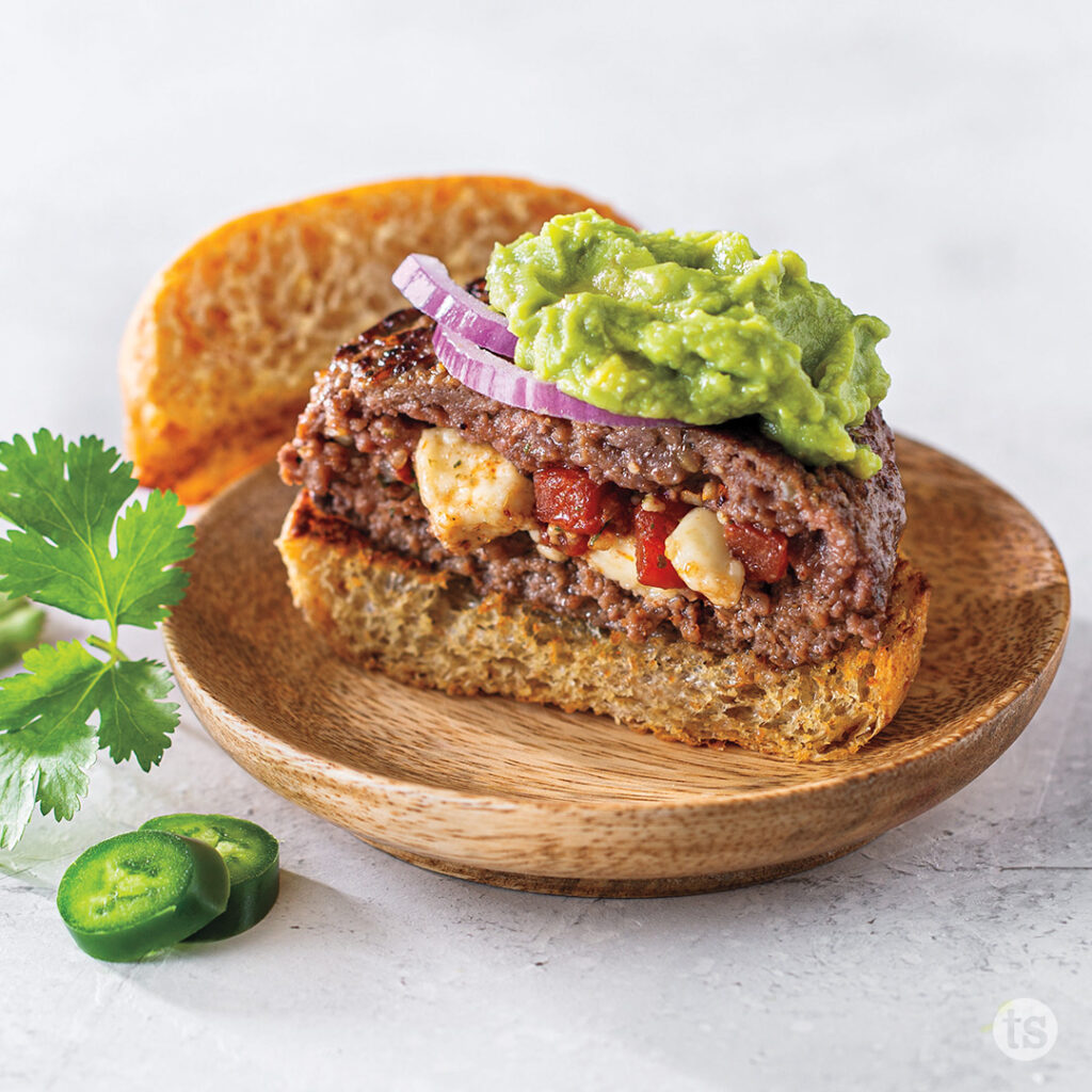 Try these Fiesta Party Stuffed Burgers