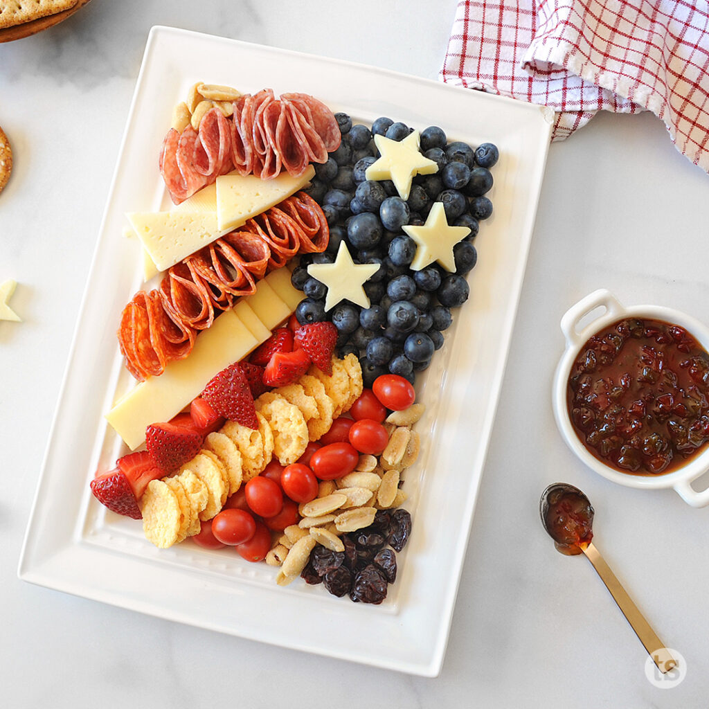 Try this Flag Charcuterie Board