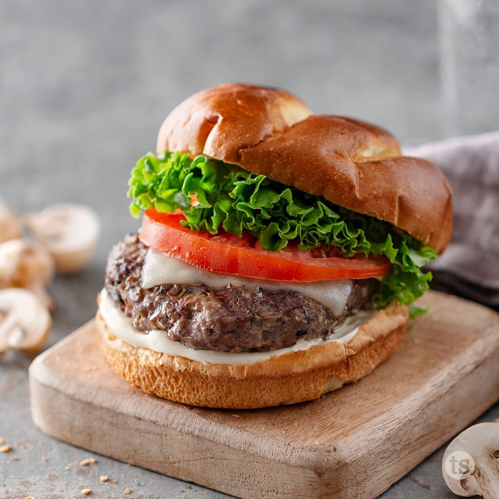 Try these Mushroom Swiss Burgers