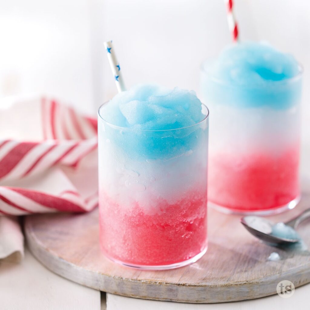 Try these Red, White & Blue Hawaiian Cocktails