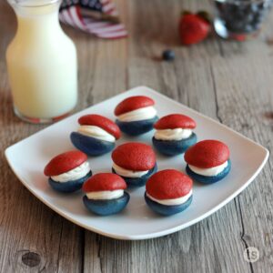 Try these Red, White & Blue Whoopie Pies