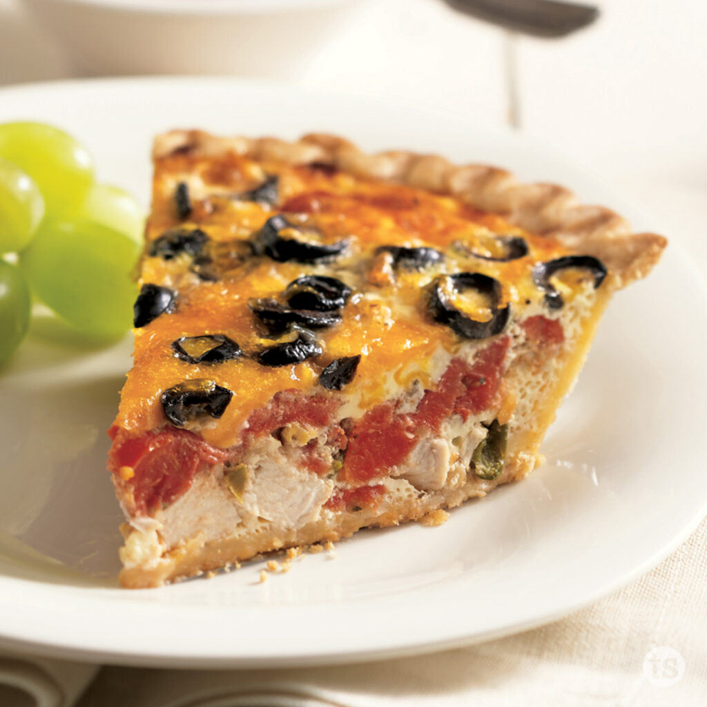 Try this Simply Salsa Chicken Quiche