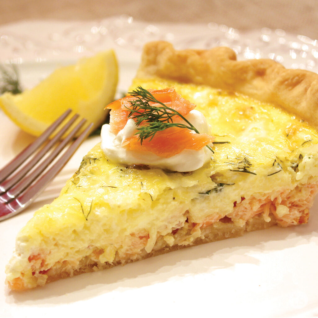 Try this Smoked Salmon & Cream Cheese Quiche