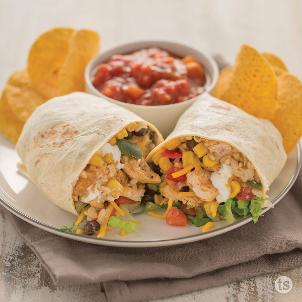 try these Southwestern Chicken Wraps