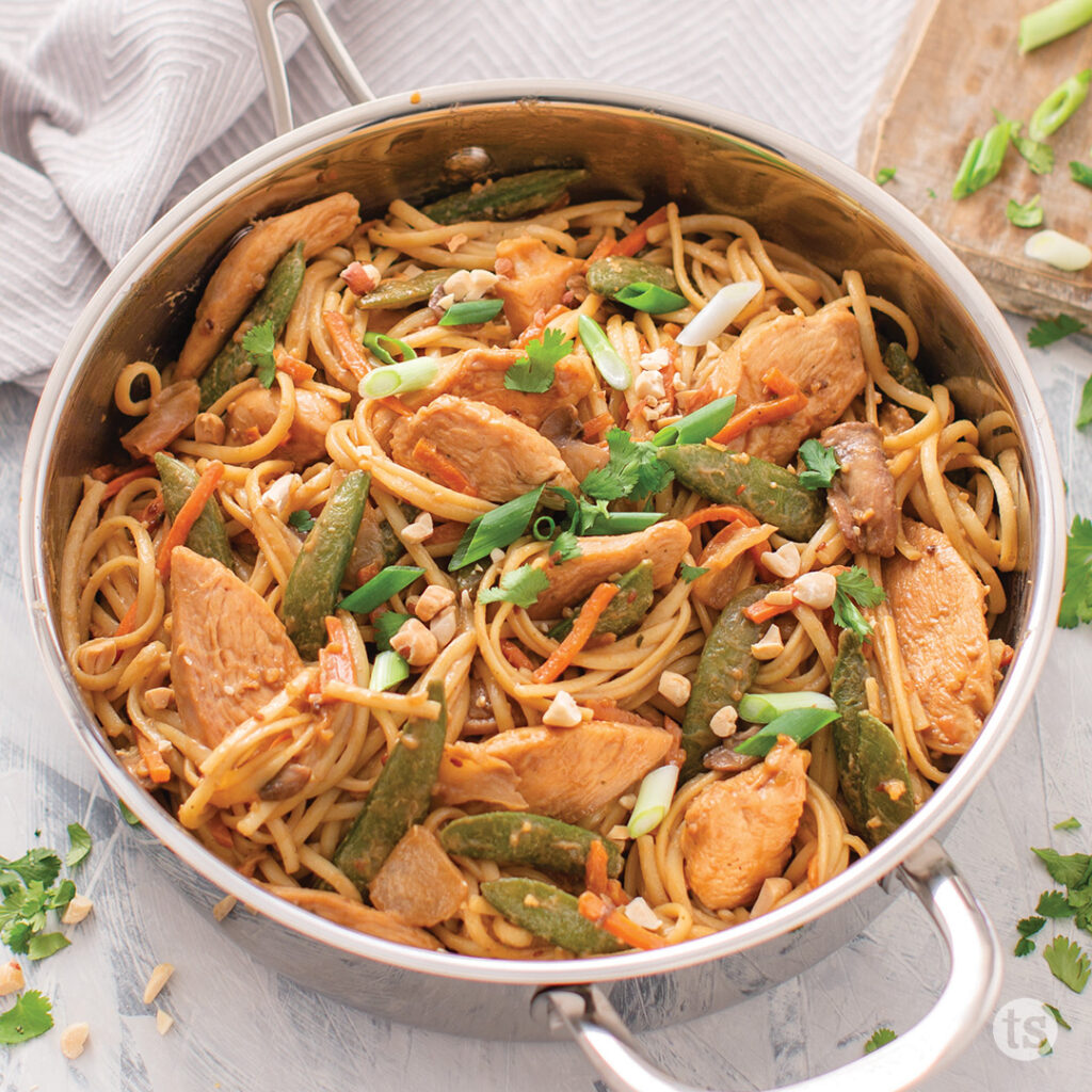 Try this Thai Chicken Pasta Skillet