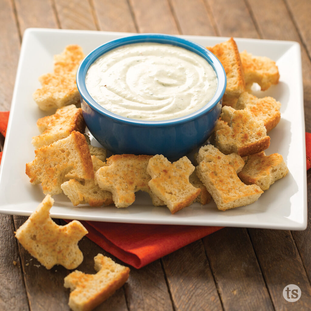 Try these Cheese Fondue with Puzzle Croutons