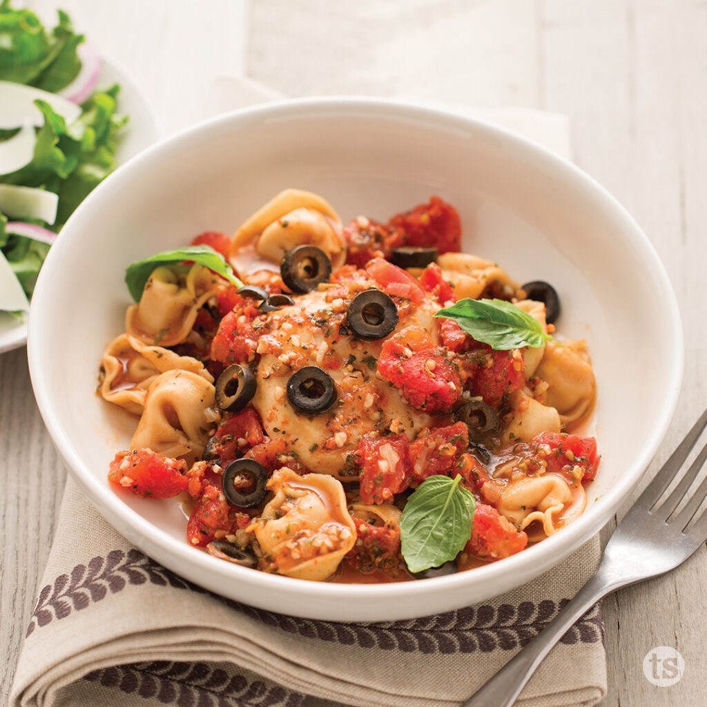 Try this Grilled Italian Chicken & Tortellini