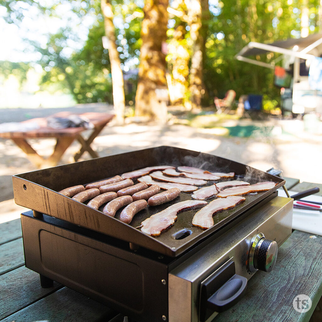 Try Portable Griddle Cooking while camping