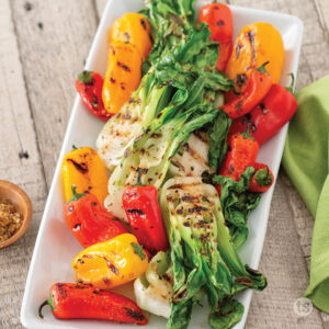 Try this Grilled Bok Choy & Peppers