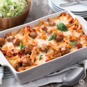 Try this Baked Meatball Ziti