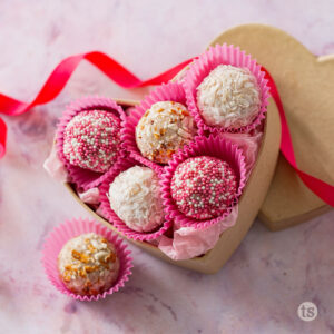 Try these Rhubarb Strawberry White Chocolate Truffles