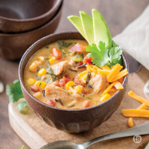 Try this Southwest Chicken Wild Rice Soup