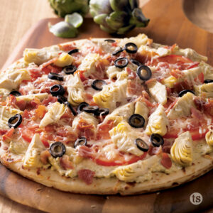 Try this Bacon & Artichoke Pizza