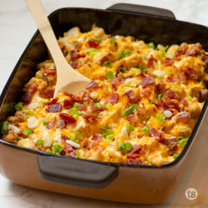 Try this Loaded Baked Potato & Chicken Casserole